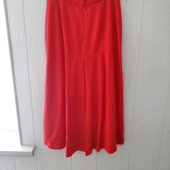 Vintage Tahari 2pc suit Red jacket and full skirt womens size 12 - Picture 4 of 5